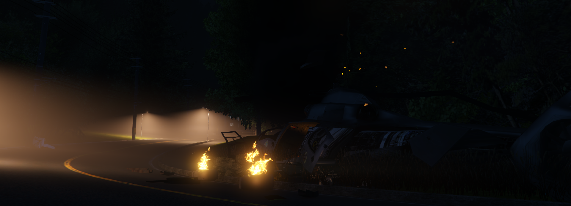 The Crashed Pantera Helicopter